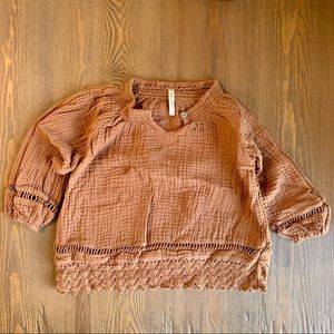 Rylee + Cru quincy blouse EUC size 2-3